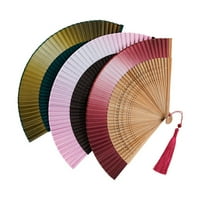 Huanledash drevni ventilator izleti sa resima Vintage bambus preklopni dekor na ventilatorima Dame Ventilator