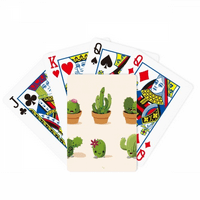 Cactus Succulents Poker Ilustracija Poker igranje čarobne kartice Fun Board Game