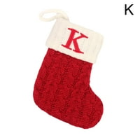 Slatka božićna čarapa pamučni kabel meko plišane manžete ukrasi xmas u1l4