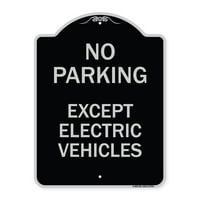 Značaj serije dizajnera za prijavu - bez parkiranja osim električnih vozila
