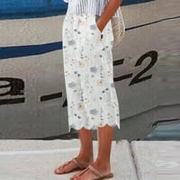 Oalirro ženske kapri hlače lagane labave fit sa džepovima Ležerne ljeto