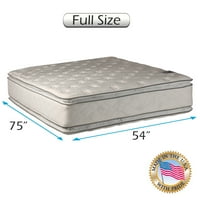 Dream Solutions USA Brand dvostrani jastuk koji se neću plišani puni madrac, samo sa zaštitnim zaštitnikom