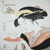 Portret Naniwaya Okita c. Poster Print Kitagawa Utamaro