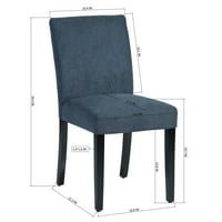 HOMY CASA presvlaka sa čvrstim drvenim stolicom tamno plava
