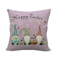 Outfmvch jastuk za jastuk Sretan zečji goblin jaja ispis posteljina Uskršnja jastučna kafić Sofa kućni dekor