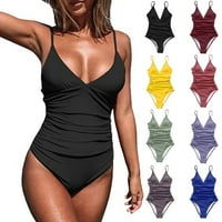 Ženski jedno kupaći kostimi Tummy Control V izrez kupaći odijela
