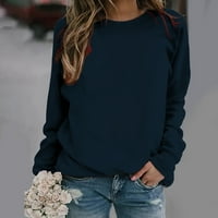 Ženska majica s dugim rukavima s dugim rukavima Labica pulover Moderni vrh temperament Jumper okrugli