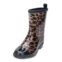 Punk stil midne čizme čizme za kišu na otvorenom gumenim vodom cipele smeđe klizanje na cipelama, povremene