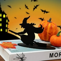 DIY Halloween ukrasi Halloween Witch Dekoracija drvene vještice Witch Cat Desktop FOTO FOTO rekvizita