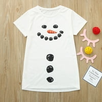 Giligiliso Clearence Materiny Pamučna mješavina odjeća za žene Božićni snjegović T majice The Tee Tops