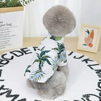 Mekana udobna majica majica slatka kućna odjeća za pse za male pse prozračne tiskarske prsluk mačji pas bijeli medij