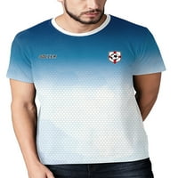 Groanlook Muška bluza Fudbal Ispiši ljetne vrhove kratkih rukava T majice MENS casual majica Modni pulover