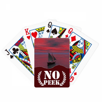 Ocean Red Sky Boat Ljudi Picture Peek Poker igračka kartica Privatna igra