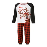 Nokiwiqis Božićno podudaranje porodice pidžama PJS za muškarce Žene Djeca i baby Holiday Dva odijela
