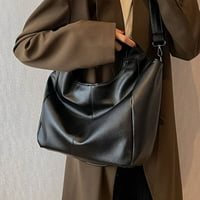 Cocopeants Ženske crne klasične torbe na rame Big Design Kupca torba Torba Veliki kapacitet Hobos Bag