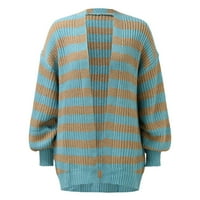 Ketyyh-Chn džemperi za žene Trendy Fashion Winter Causel Slim Duwetshirt Jakna džemper Blue, L
