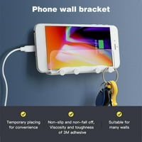 Ankishi Kuhinjski zidni zidni montirani ljepljivi telefon viseći držač za pohranu