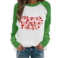 Dizajnerski duksevi Žene Valentines Žene Ležerne prilike s dugim rukavima Crew Casctsk Ispiši pulover