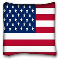Winhome USA Američka zastava Zvezde i pruge Prilagođeni patentni patentni jastuk, tkanina i veličine