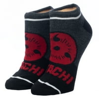 Naruto Anime Colorblock casual čarape za gležnjeve za muškarce 5-pakovanje