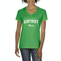 Arti - Ženska majica V-izrez kratki rukav - Kentucky mama