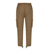 Ženski džep casual pants na otvorenom vanjske hlače ženske casual pantalone Khaki xxxxxl