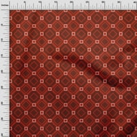 Onuone pamučne kambrične crvene tkanine Geometrijski obrtni projekti Dekor tkanina štampan dvorište