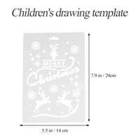 Listovi božićne farbanje šablone za božićne tematske predloške za crtanje riječi vesele božićne šablone