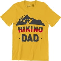Pješački tata - planinski planinarski avanturistički dan za Dan Bow muške majice