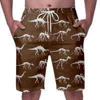 Kratke hlače na plaži Dinosaurske gaćice za muškarce, plažne kratke hlače za muškarce Ljetne točke Hlače