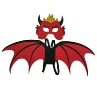 Dječji đavolski kostim Dječji krilo đavola za performanse stranaka rekvizite Cosplay crvena do godina