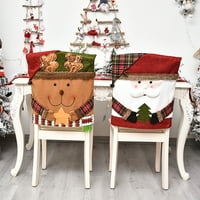 ELK uzorak božićna stolica pokriva za višekratnu tkaninu za blagovaonicu Zaštitnik stolice za ceremoniju