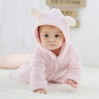 Unise bebe medvjed ušim sa kapuljačom pamuk pamuk pamučni runo Zimski odijelo za novorođenčad 10- mjeseci