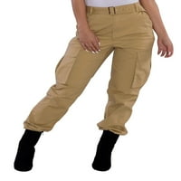 Lisenrain Ženske vojske teretne pantalone Ležerne hlače Vojska traperica Sportska pant