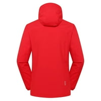 Ženske lagane jakne unise stil zimski sportski planinaring odijelo Sprint odijelo Vjetrootporni kapuljač toplim kaputom crveni xxl