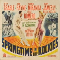 Proljeće u stijenama Poster Film Poluach Betty Grable Carmen Miranda John Payne Cesar Romero Charlotte