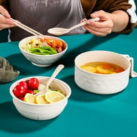 Set Noodle Bowl mikrovalna perilica posuđa sigurna plastična ramena posuda sa štapićima vilica za spanu