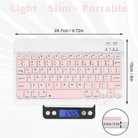 Punjiva Bluetooth tastatura i miš Combo ultra tanka tastatura u punoj veličini i ergonomski miš za vivo
