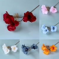 Putformetme buket umjetne cvijeće Realistic Fau svileni cvijet Hibiskus cvijet simulacije cvijeta za vrt