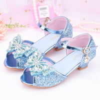 Dječji sandale s dijamantnim sjajnim princezom luk visoke potpetice Proljeće ljeto hodanje cipele unise