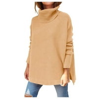 Žene s ramena džemper casual pletenim labavim pulover s dugim rukavima, molimo kupiti jednu ili dvije veličine veće