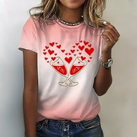 Yuelianxi ženske modne kratke majice na rukavu TOP Ležerne prilike