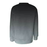 Lastsosso žene gradijentna majica u boji dugih rukava CATCT Plus size modna bluza TOP poklon casual odijelo