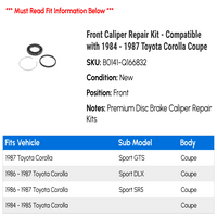 Komplet za popravak prednjeg kalibra - kompatibilan sa - Toyota Corolla Coupe 1986