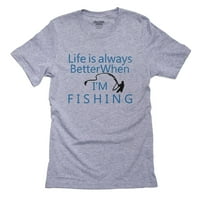 Život je uvijek bolji kada ribaram muške sive majice