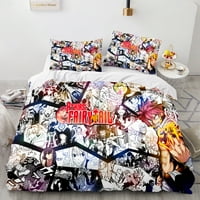 Anime Fairy Rep Duvet Cover & Jastuk za dekor sobe Crtani bajki Fairyitel Prozračne kraljice veličine
