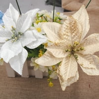 Handeo Božićni cvijet osjetljiv foto prop prijenosni lažni cvijet ukrasite atraktivno za vjenčanje