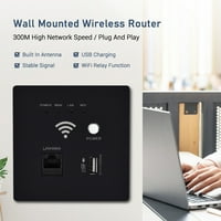 Dokalovač u zidu bežični Wifi Router AP pristupna tačka WiFi ruter USB utičnica za punjenje Zidni Wi-Fi