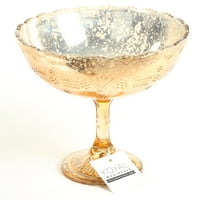 Koyal Veleprodaja Gold Gold Glass Compot Compot Cvjetnice za posudu sa posudom