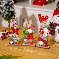 Kiskick Božićna dekoracija, divan ulov očiju izvrsni odvojivi ukrasni rekvizit, drveni nordijski bez lica za poklone